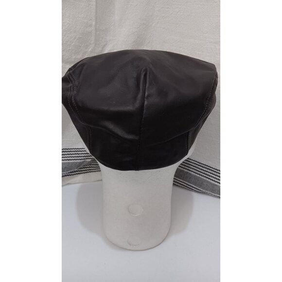 Sima International Brown Leather USA Large United Hatters Cap Newsboys Vintage H - Picture 4 of 11
